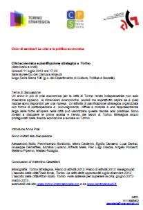 Torino strategica 11 luglio 2013